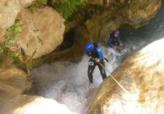 rappel en barranco